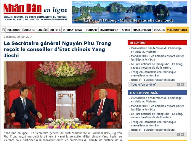 Khai trương báo Nhân Dân điện tử tiếng Pháp ảnh 1